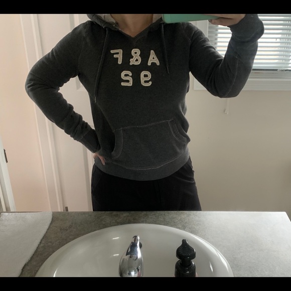 Grey Abercrombie Hoodie - Picture 3 of 4
